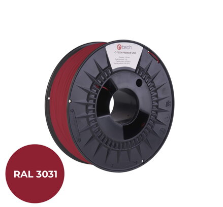 C-TECH Premium Line, PLA Orient red 1,75 mm 1kg